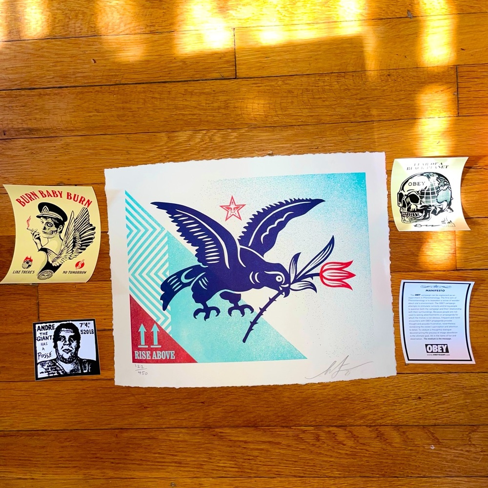 Obey LIMITED EDITION Rise Above Bird